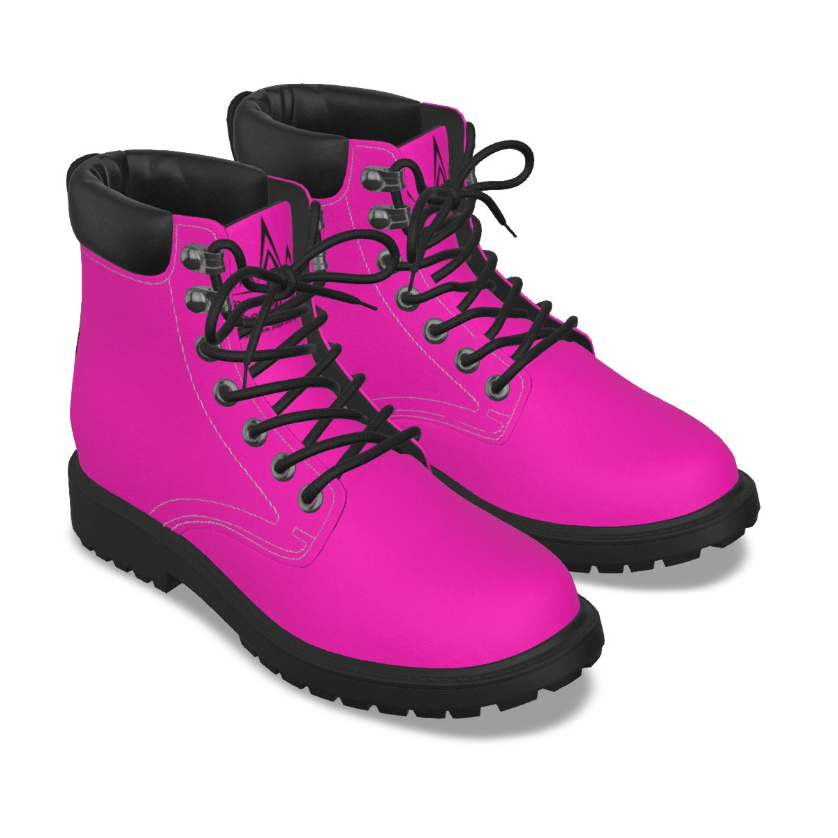 Krown Me King Pink and Black Women's Short Boots