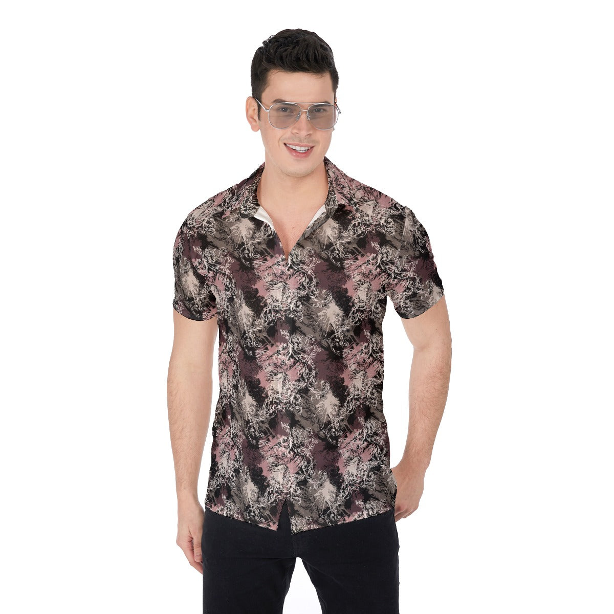 Cris'sai's Pretty Little Flowers Men's Button Up