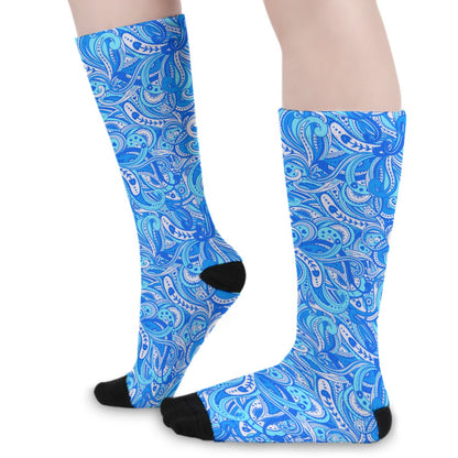 Colorful Paisley Long Socks