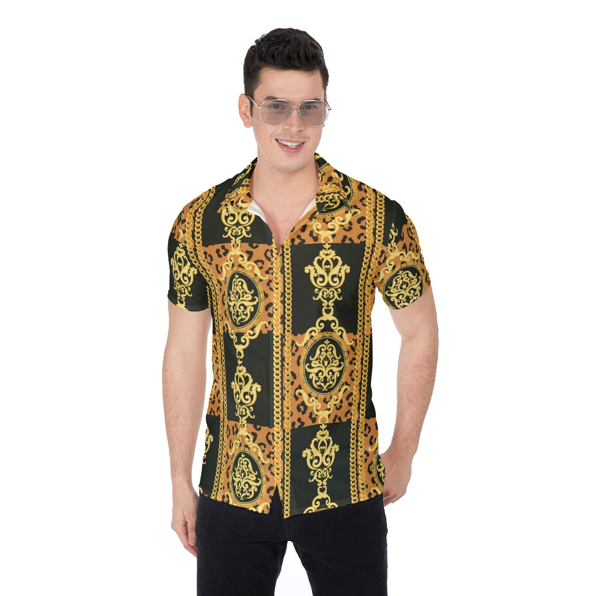 Bellafonte Animal Print Men's Button Up