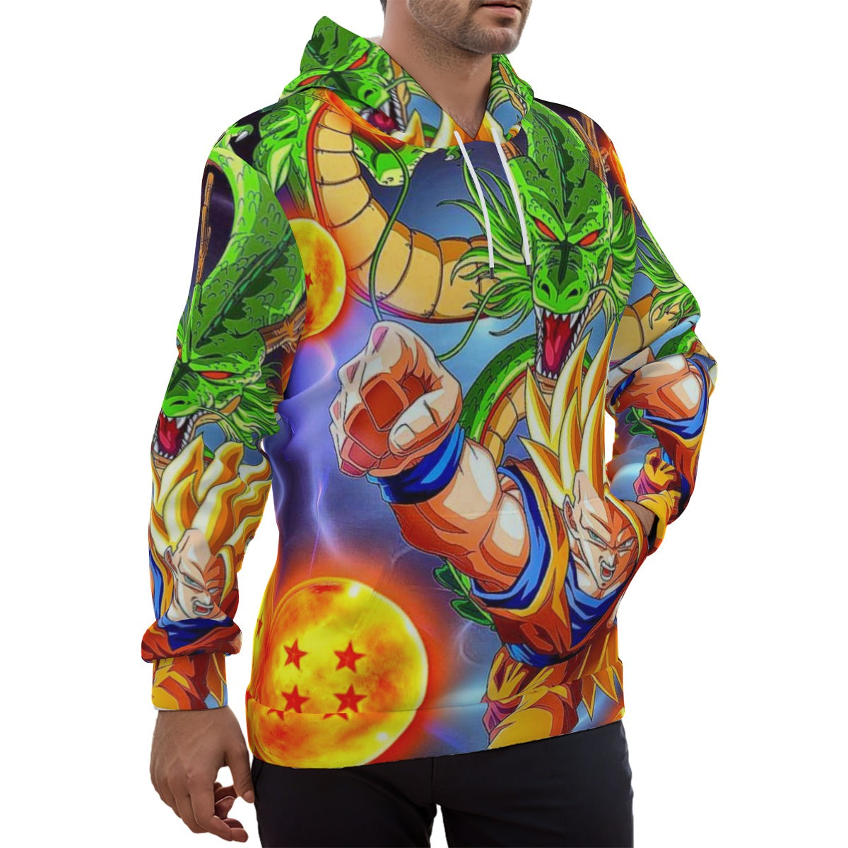 Goku With Dragon Unisex Pullover Hoodie