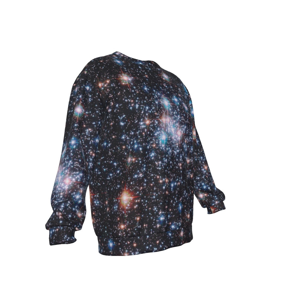 Field Of Stars Men's Drop Shoulder Round Neck Long-Sleeved Sweatshirt