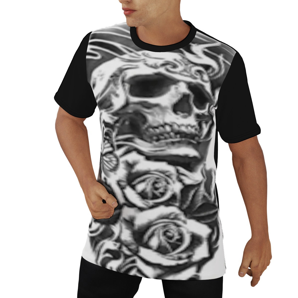 Men's Tattoo Style O-Neck T-Shirt