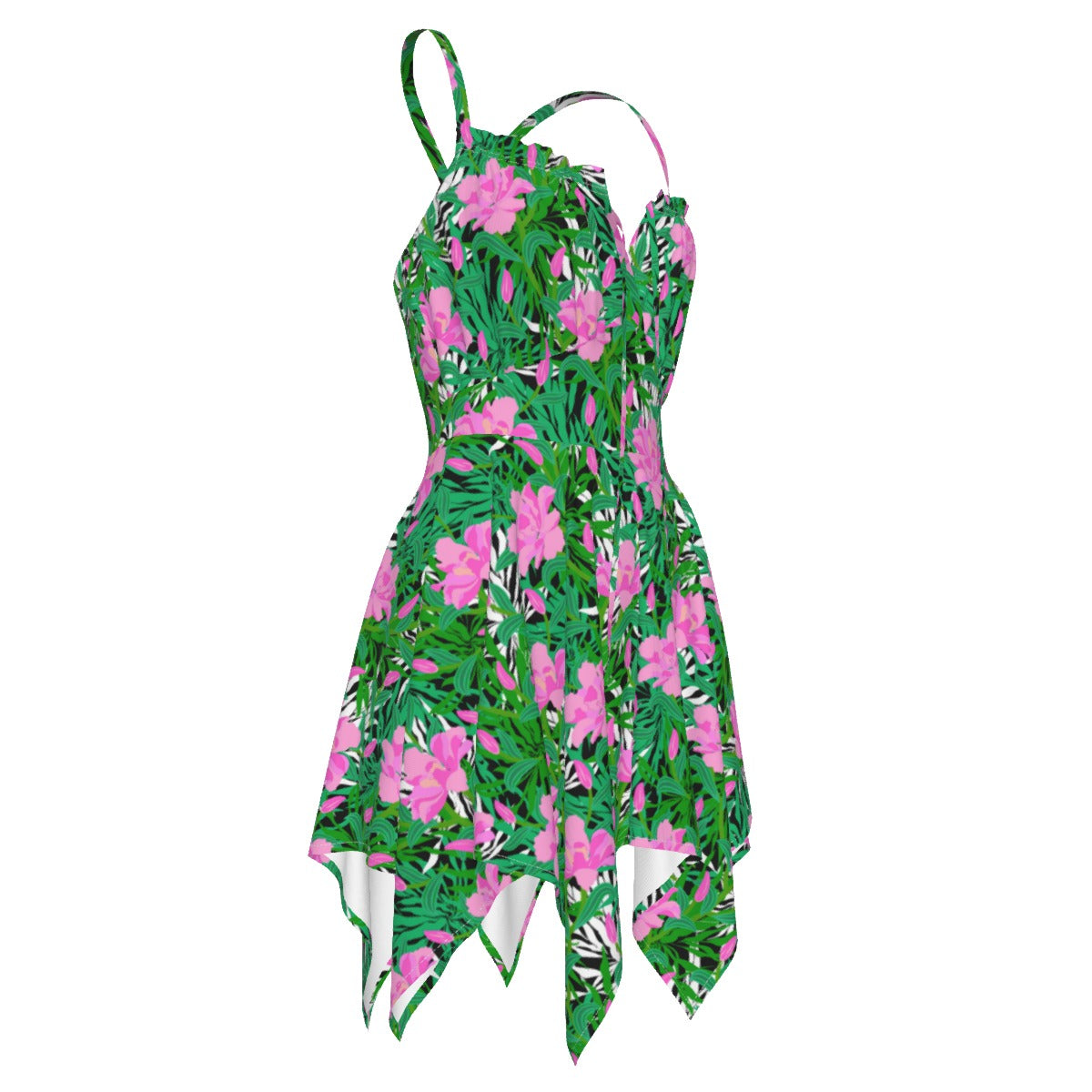 Tropical Flowers Women's Slip Dress