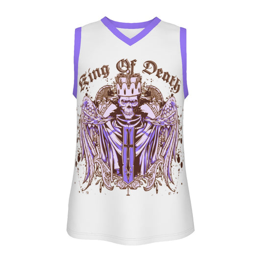 King Of Death Men's V Neck Basketball Top