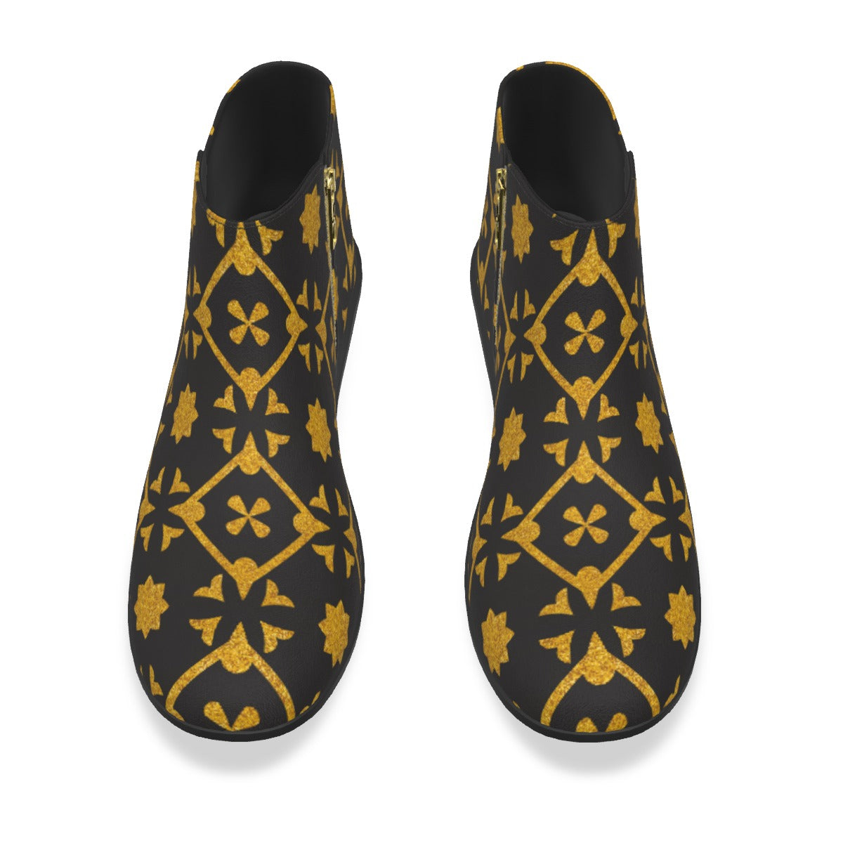 Black & Gold Royalty Made Men's Fashion Boots