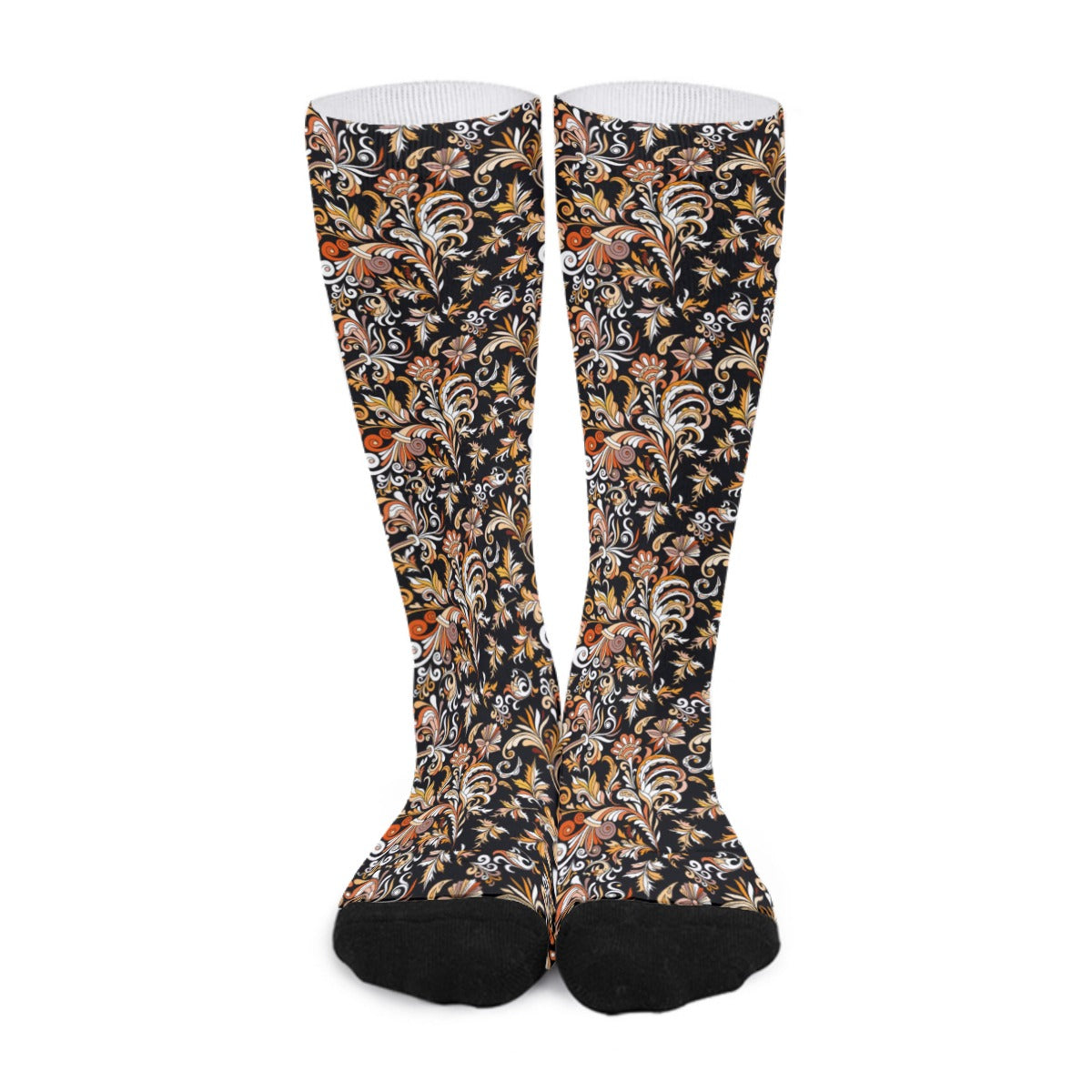 Royal Flowers Long Socks