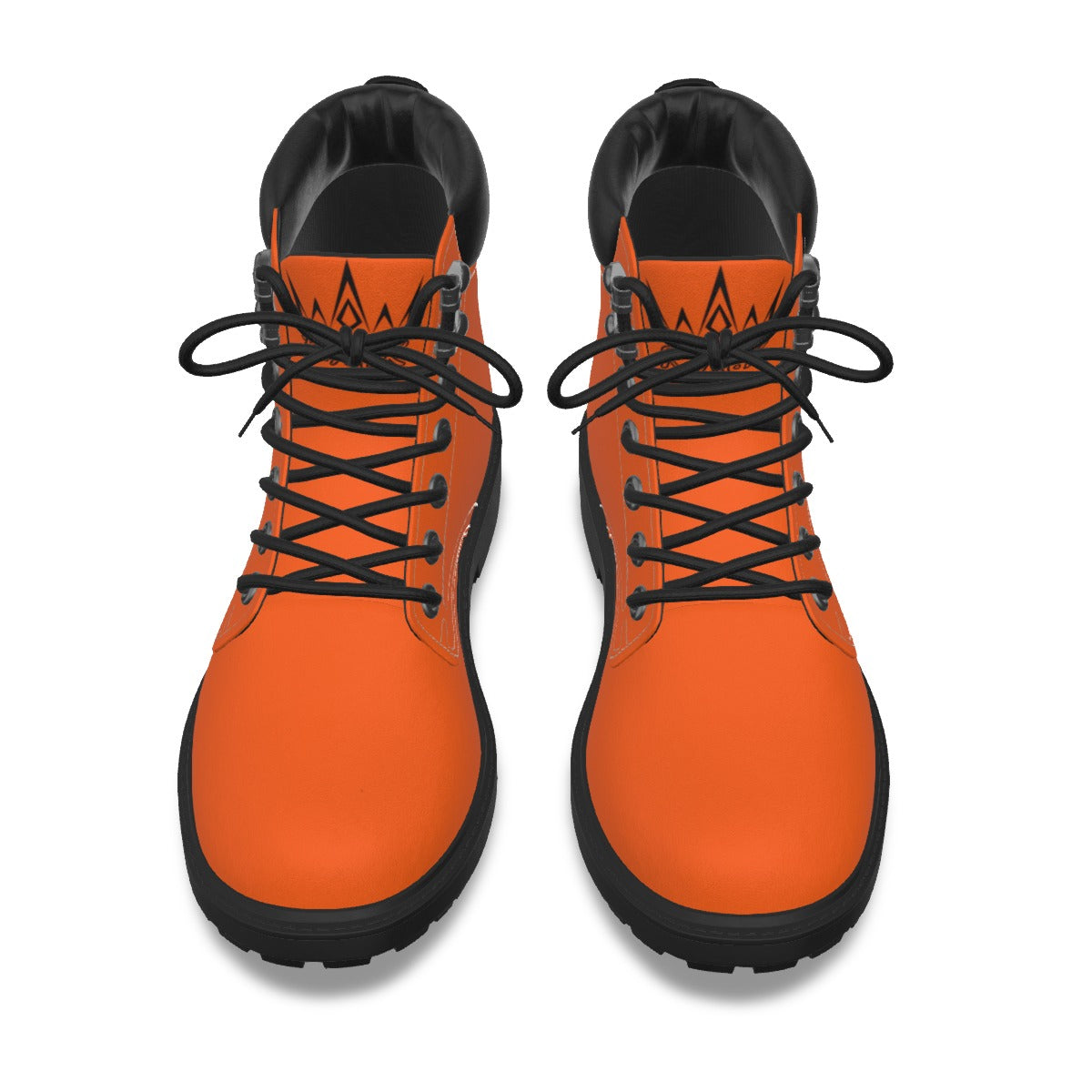 Krown Me King Orange and Black Men's Short Boots