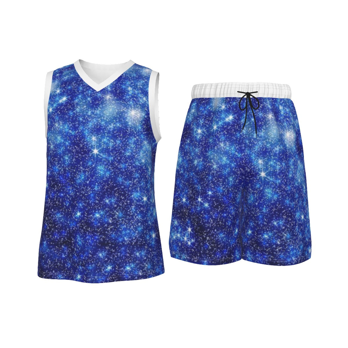 Only In Space  Men's V Neck Basketball Suit