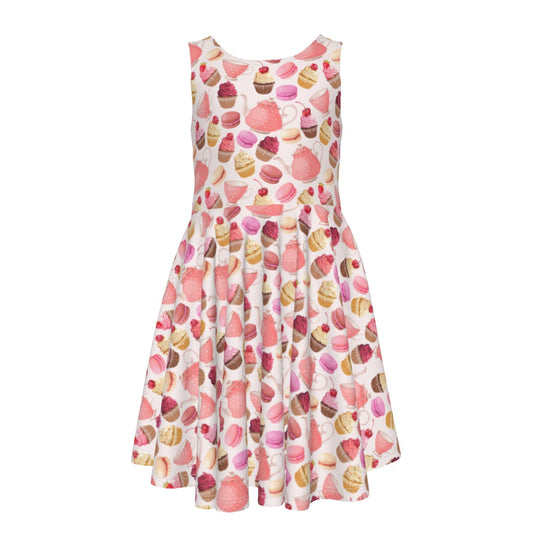 Tea Party Kid's Sleeveless Vest Dress