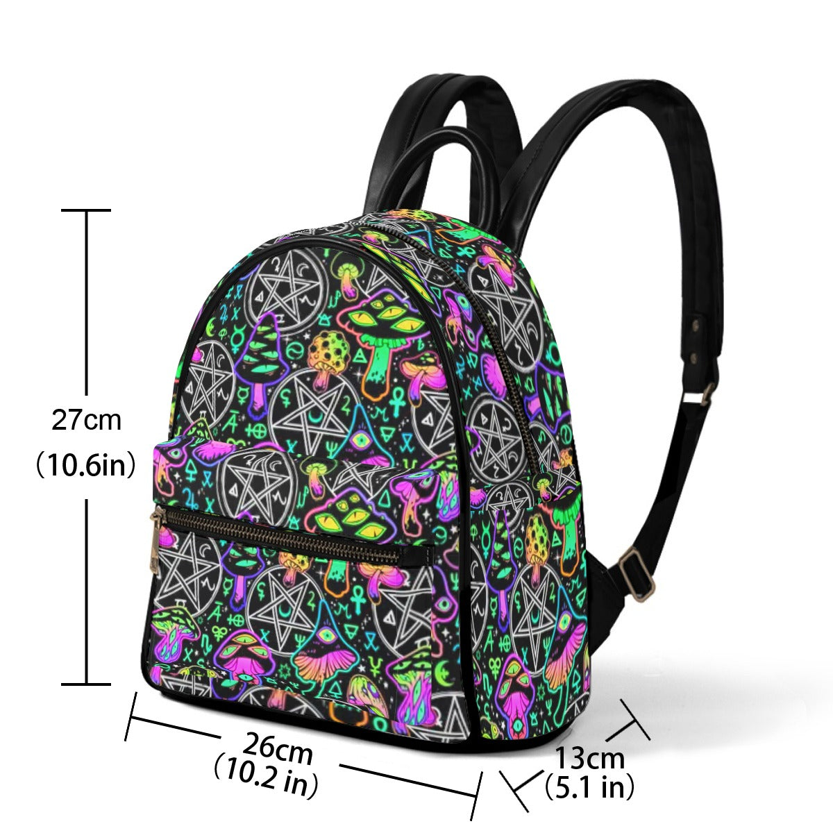 Magic Mushrooms Small Size Backpack