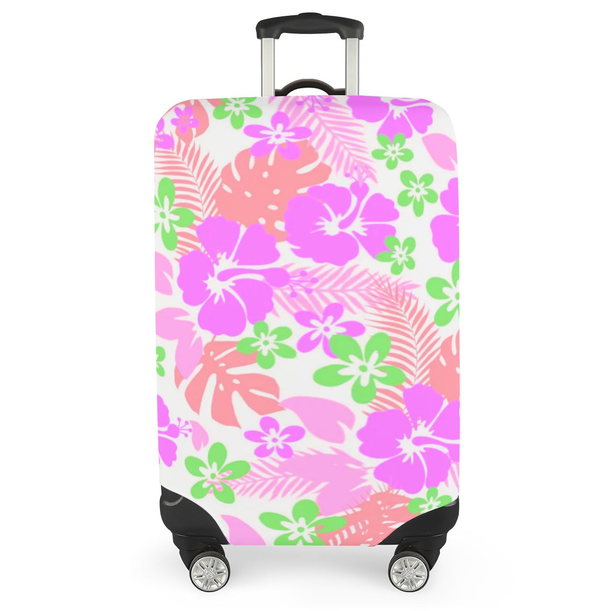 Tropical Hawaiian Flowers Luggage Cover (With Belt)