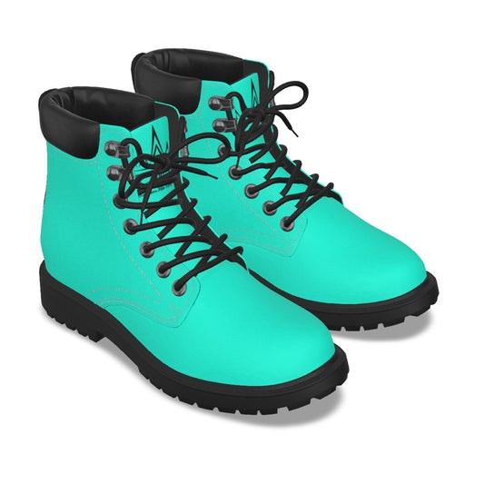 Krown Me King Teal and Black Women's Short Boots