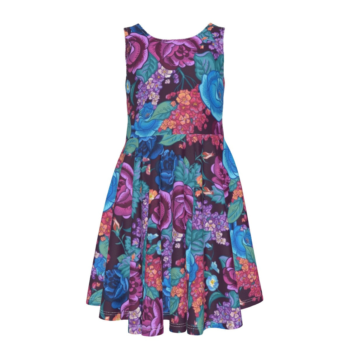 Cris'sai's Pretty Little Flowers Kid's Sleeveless Vest Dress