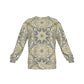 Mandala Effect Men's Drop Shoulder Round Neck Long-Sleeved Sweatshirt