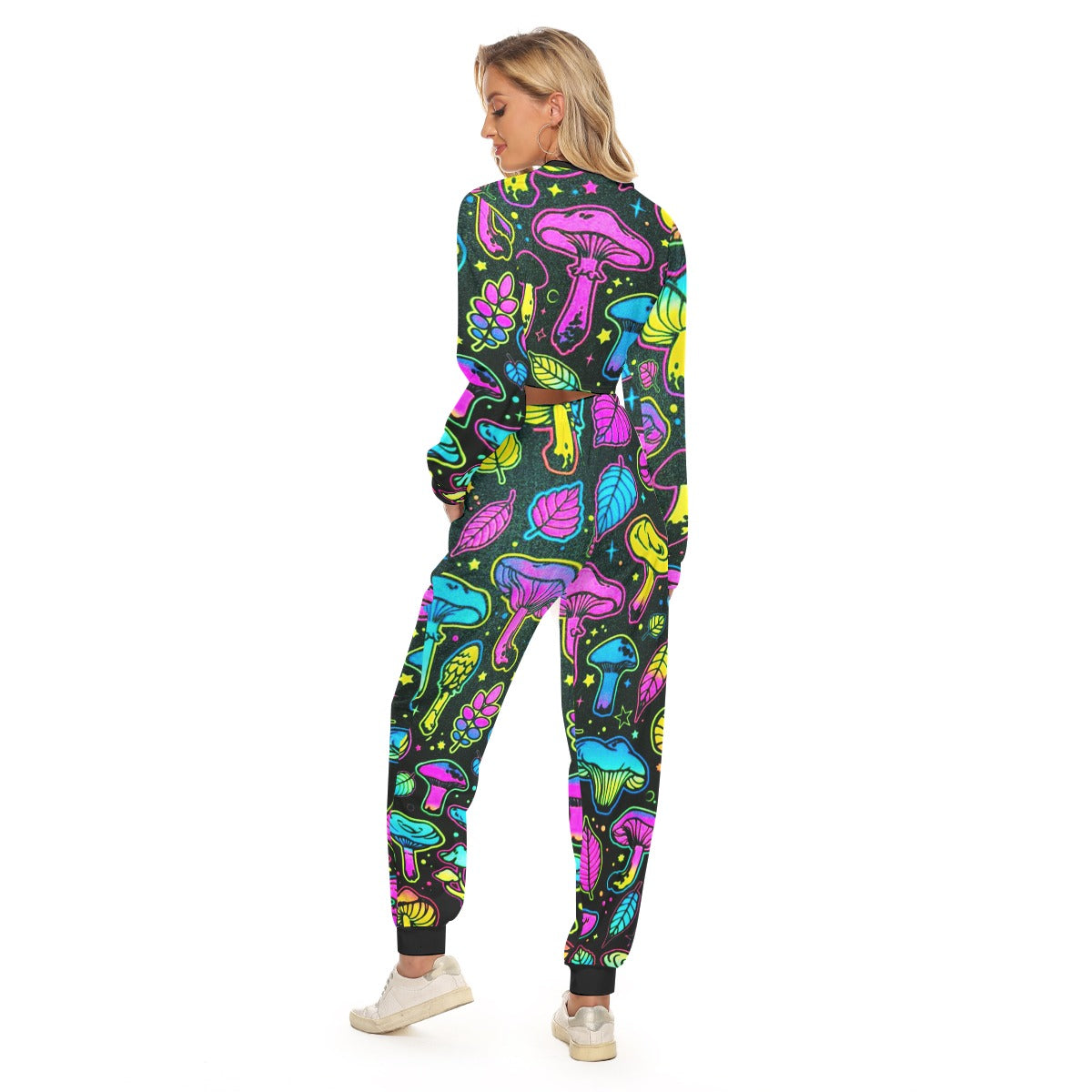 Shroomed Out Women's Crop Sweatshirt Suit