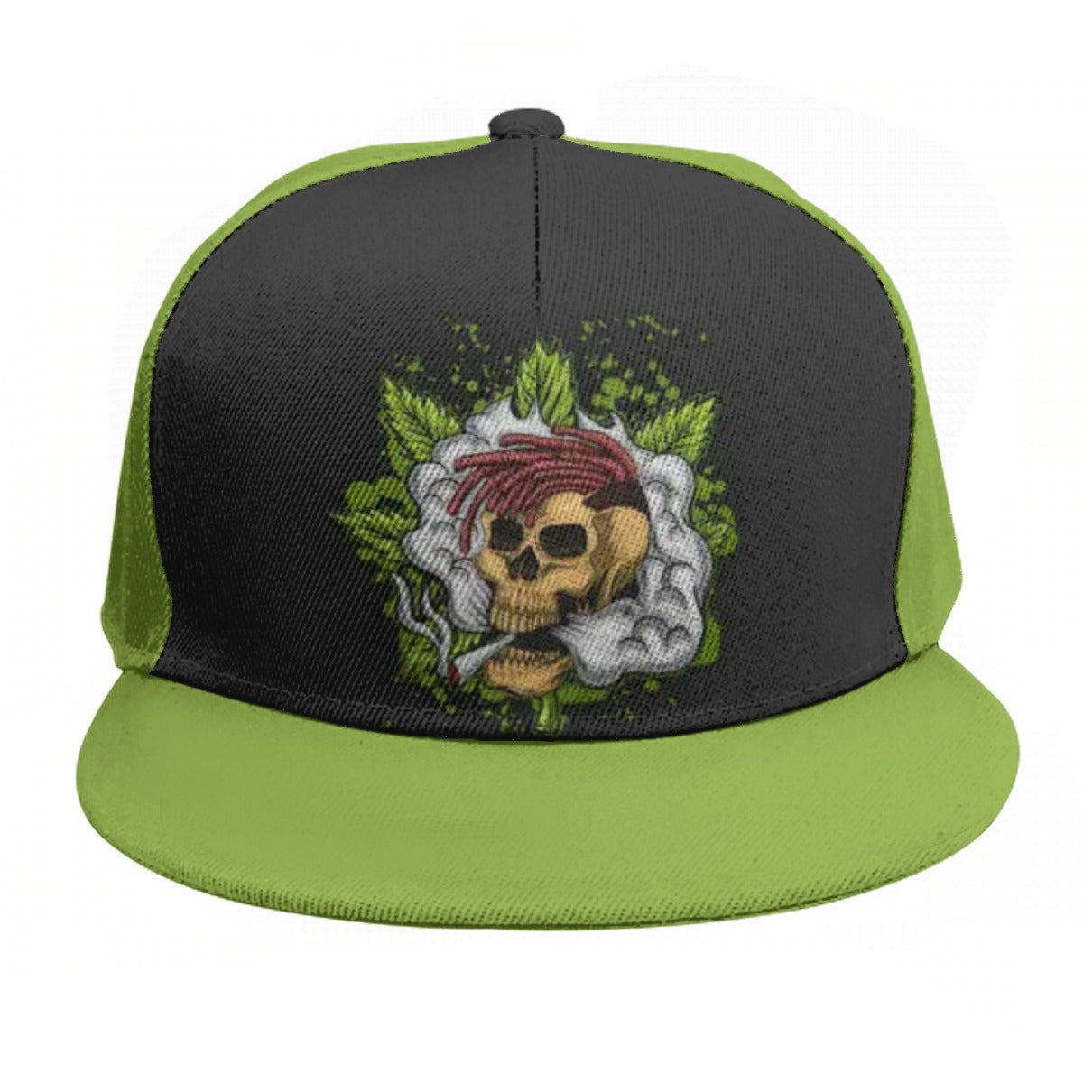 Stoners Only Cannabis Smoking Skull Snap Back