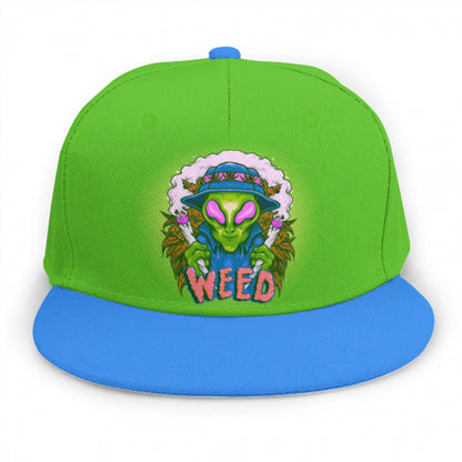 Alien Stoners Only Green & Blue Snap Back