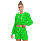 Cute Rock Star Women's Micro Fleece Hoodie And Shorts Set