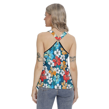 Bright Tropical Women's Skinny Sport Tank Top