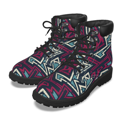 Graffiti Style Women's Short Boots