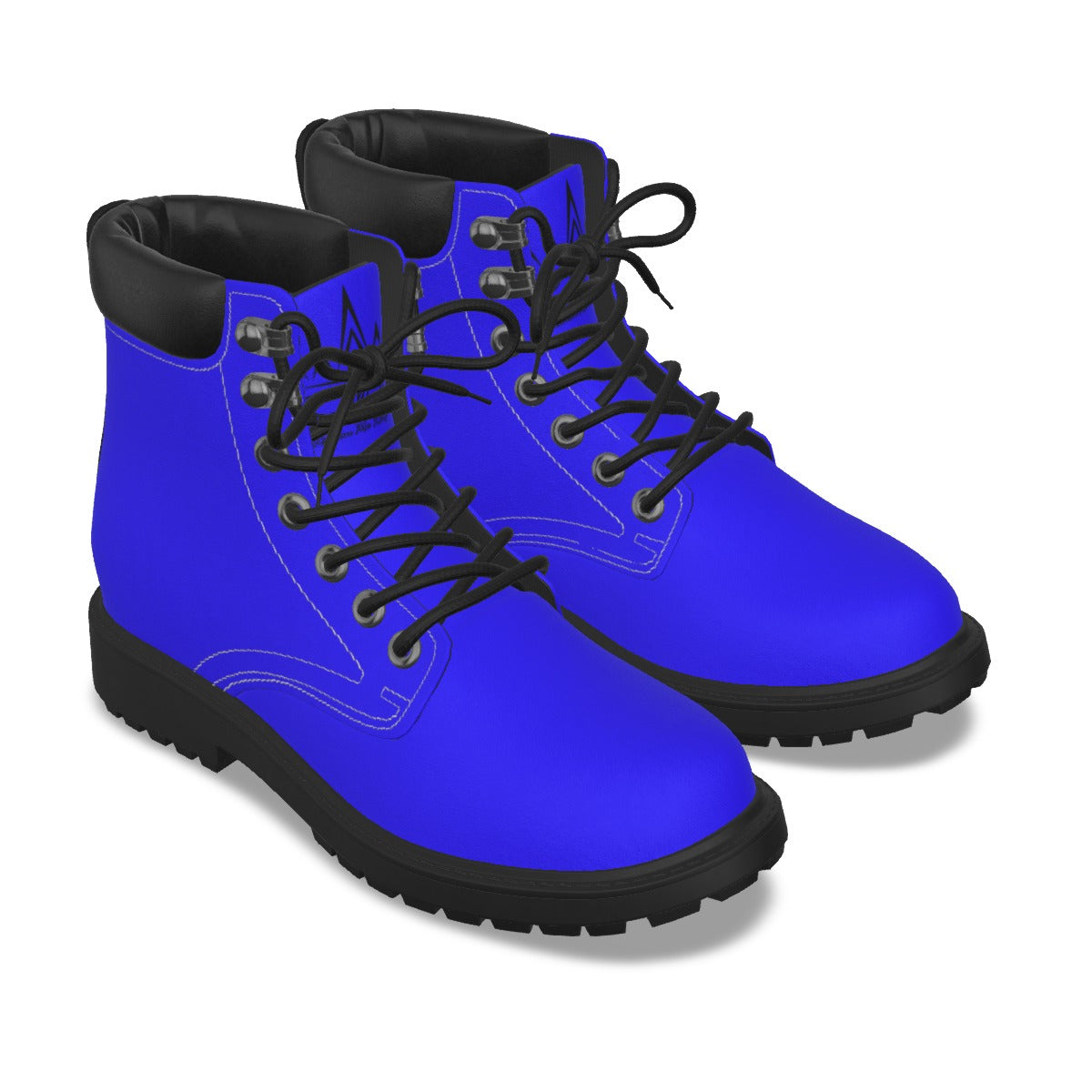 Krown Me King Blue and Black Men's Short Boots