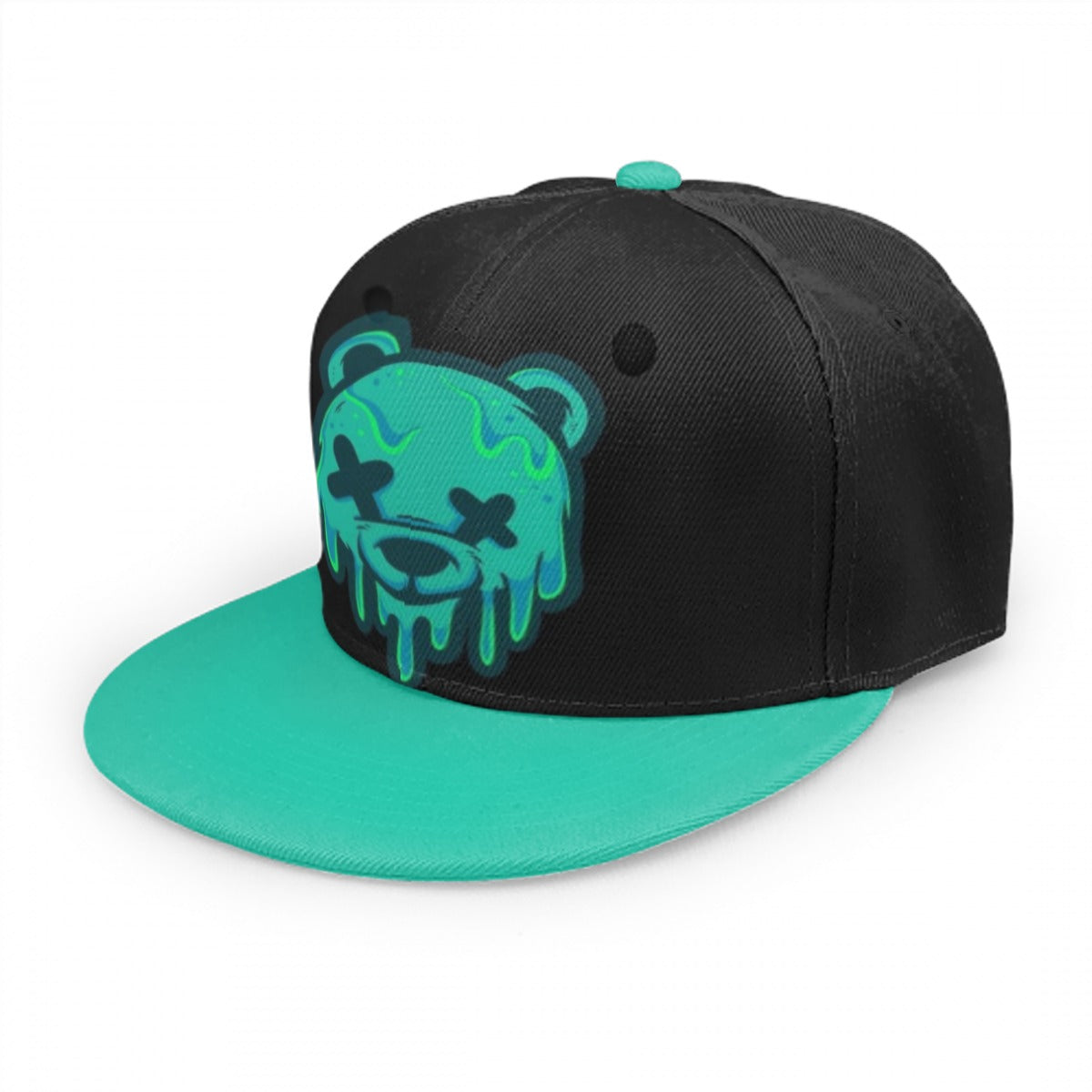 Teal Ice Cream Teddy Snap Back