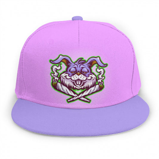 Purple & Blue Stoners Only Rabbit Snap Back