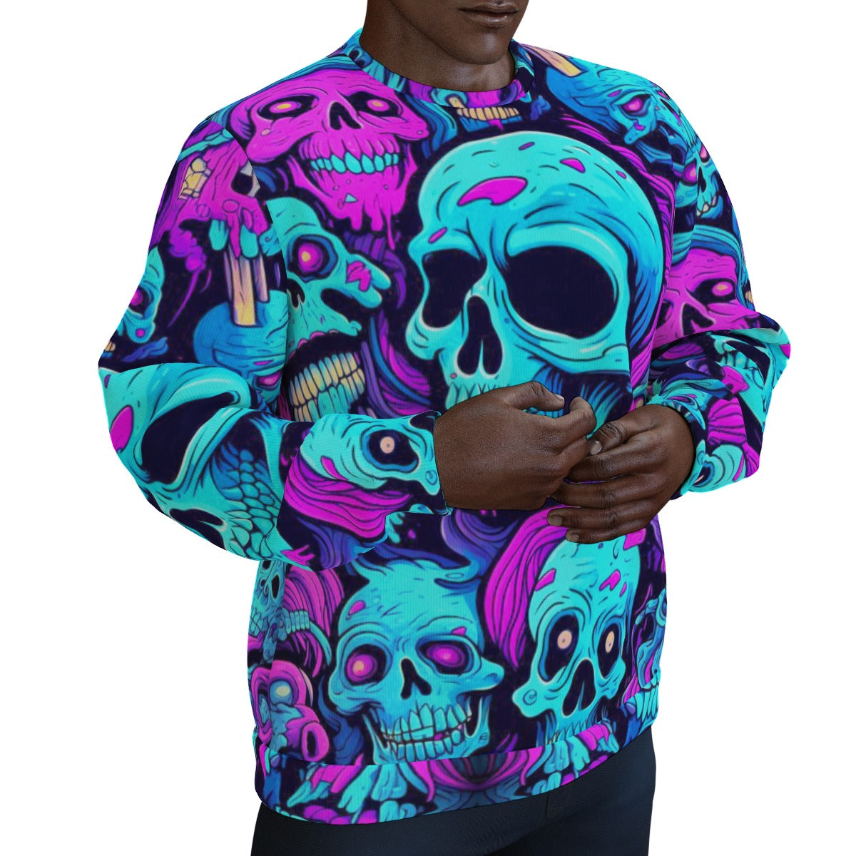 Men's Skull Gang Thicken Sweater