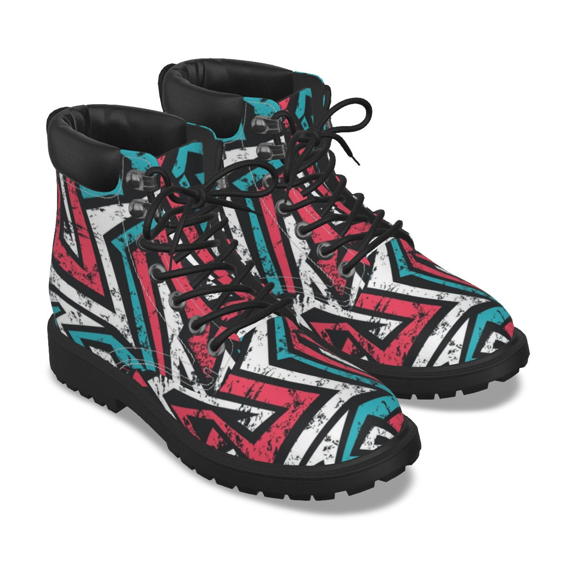 Graffiti Style Women's Short Boots