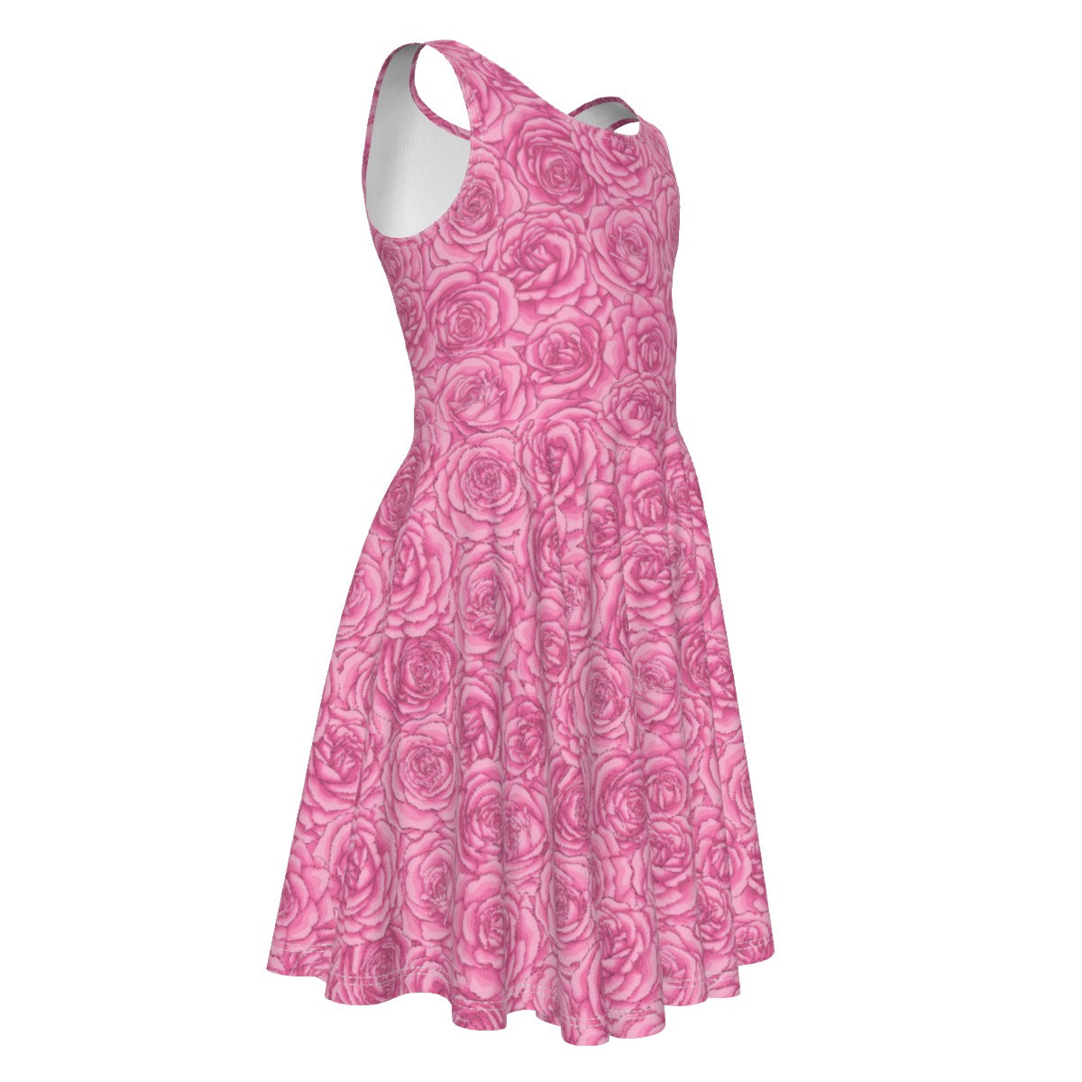 Cris'Sai's Pretty Little Flowers Kid's Sleeveless Vest Dress