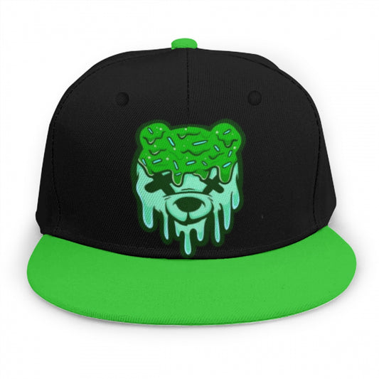 Green & Teal Ice Cream Teddy Snap Back