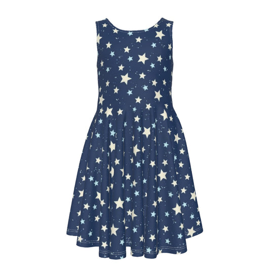 Stars Kid's Sleeveless Vest Dress