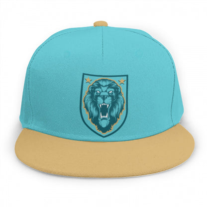 Blue & Gold Lion Shield Snap Back