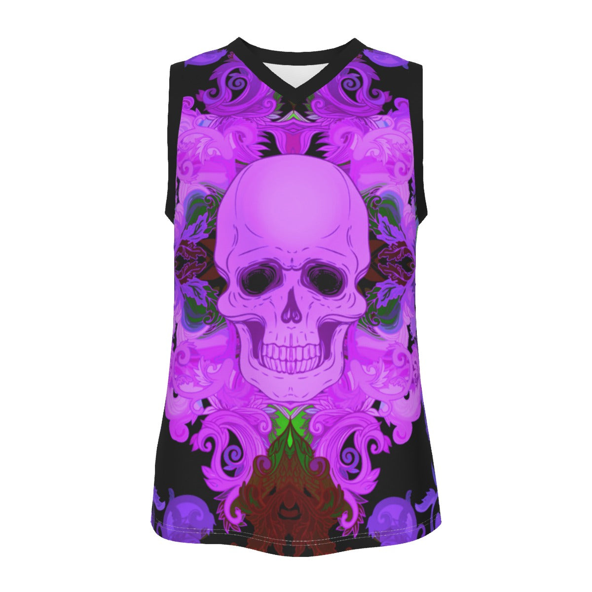 Skull Gang Men's V Neck Basketball Top