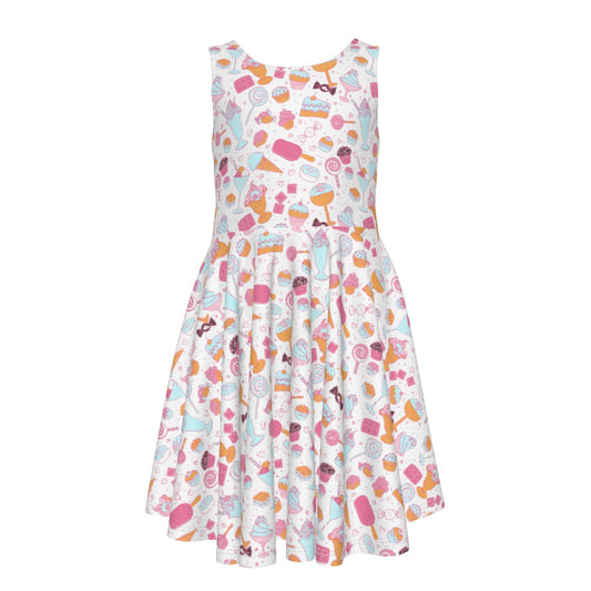 Sweet Treats Kid's Sleeveless Vest Dress