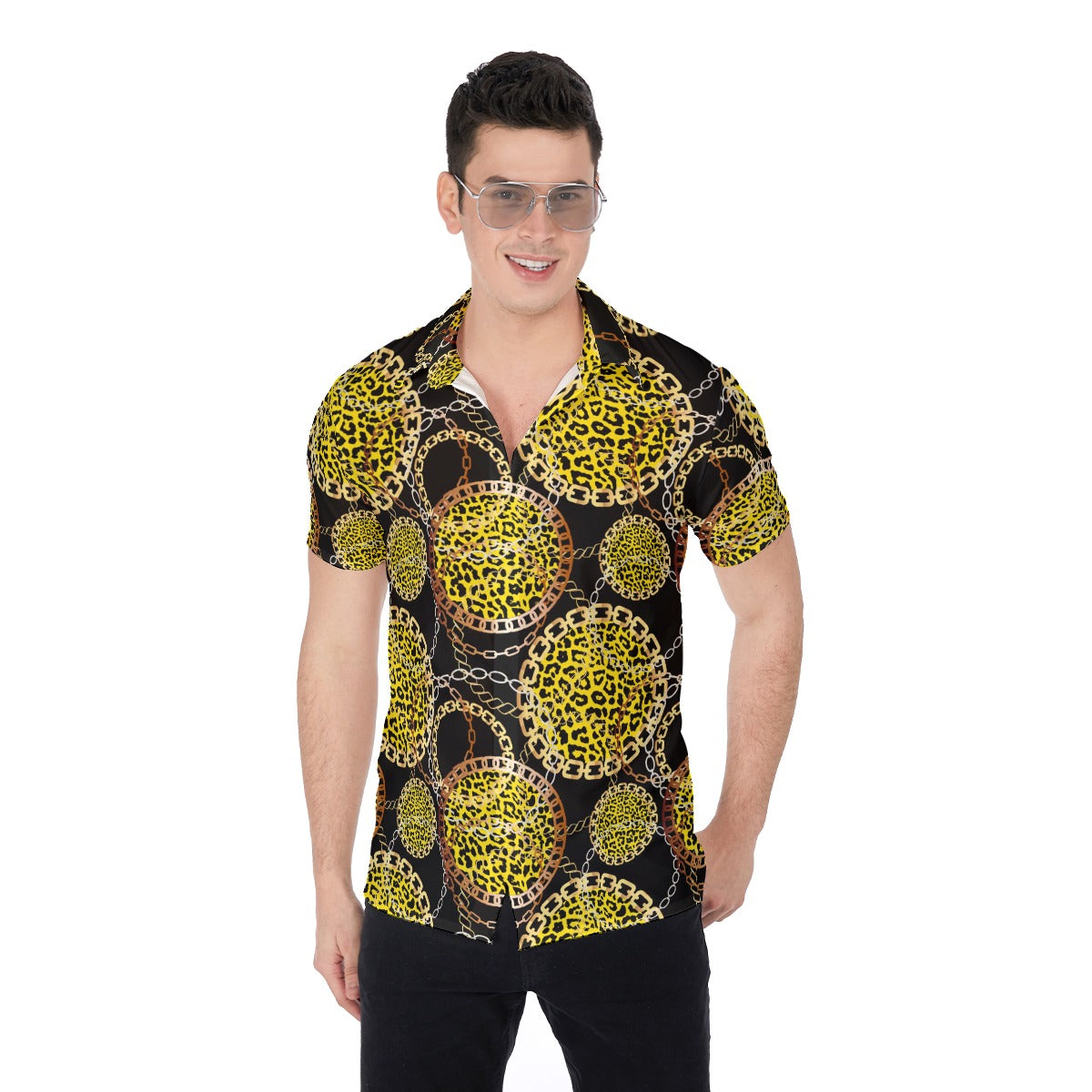 Bellafonte Animal Print Men's Button Up