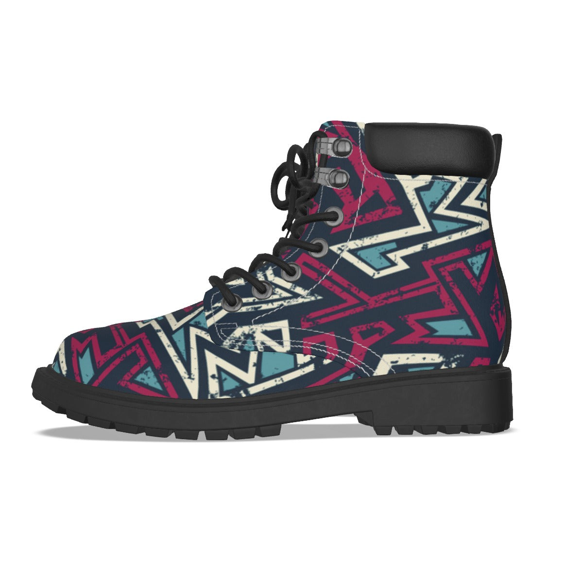 Graffiti Style Men's Short Boots