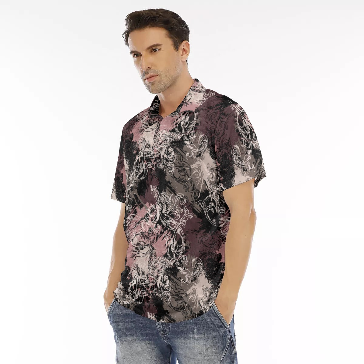 Cris'sai's Pretty Little Flowers Men's Polo Shirt