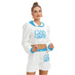 Good Vibes Women's Micro Fleece Hoodie And Shorts Set