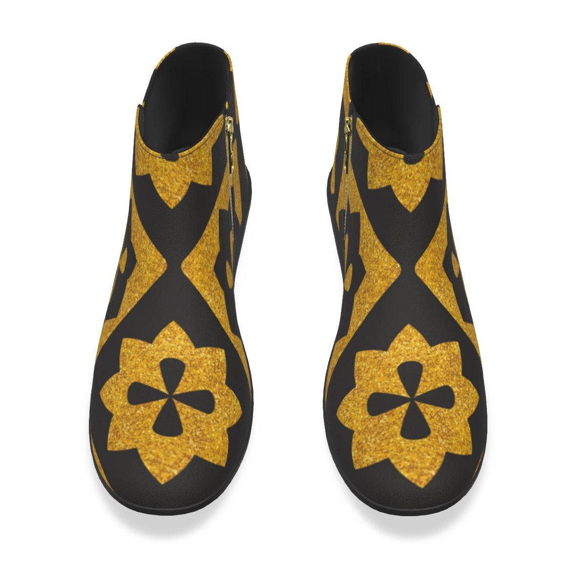 Black & Gold Royalty Made Men's Fashion Boots