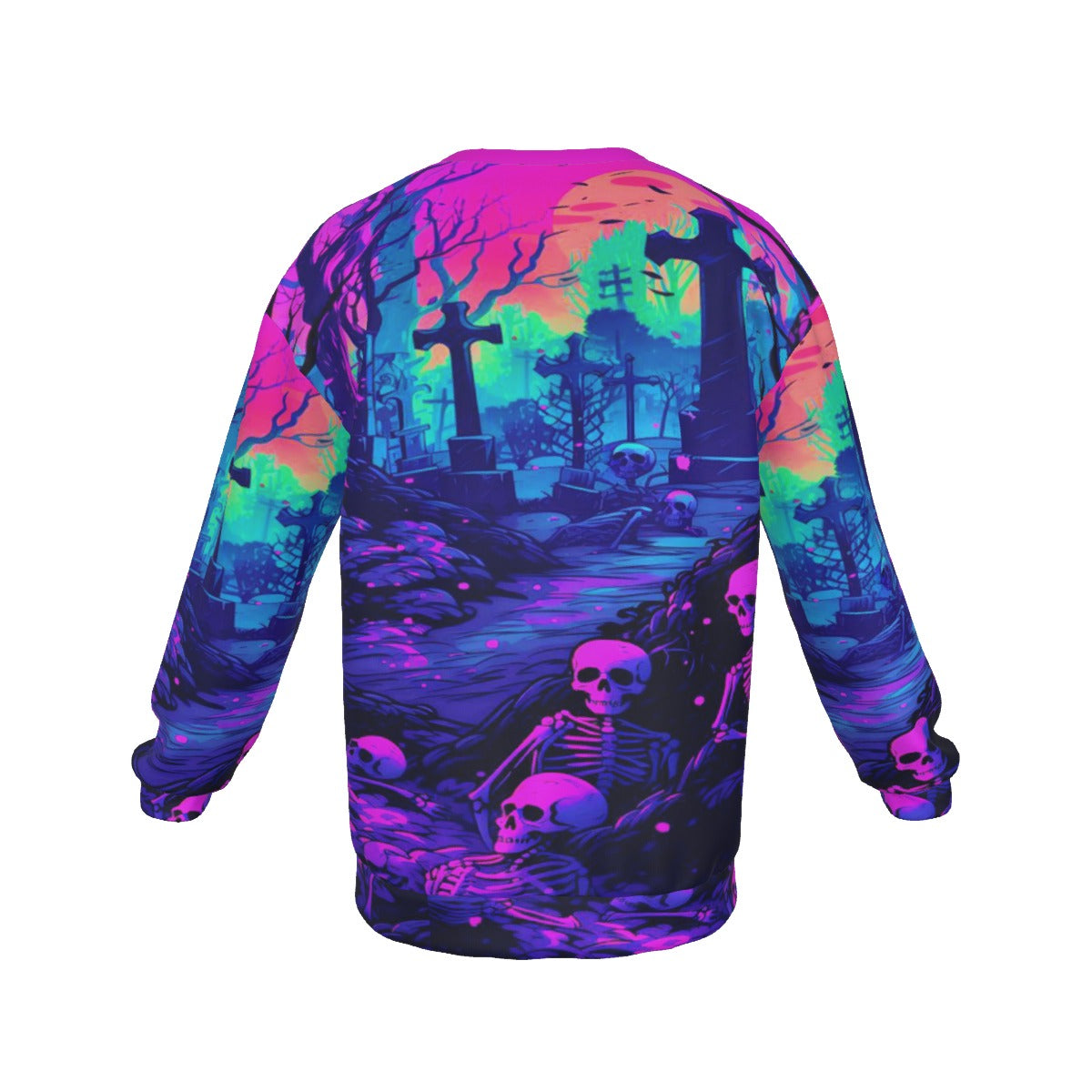 Land Of The Dead Men's Drop Shoulder Round Neck Long-Sleeved Sweatshirt