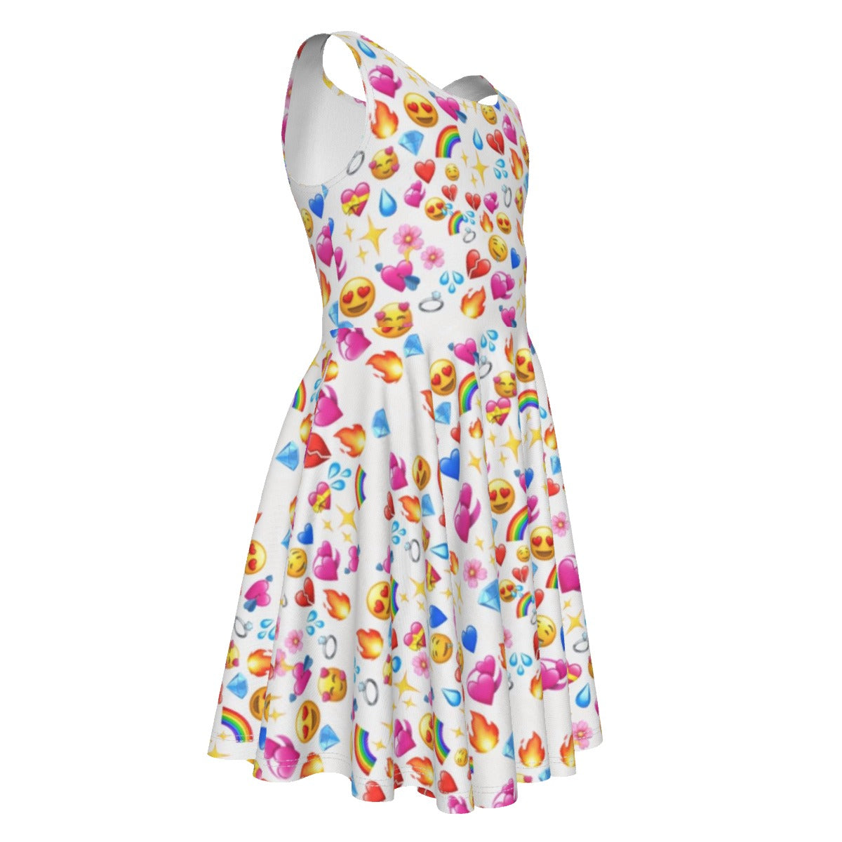 Heart Emoji Kid's Sleeveless Vest Dress