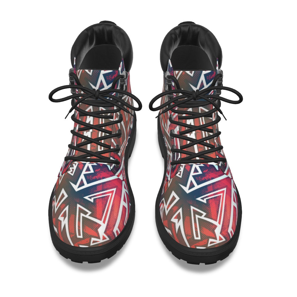 Graffiti Style Women's Short Boots