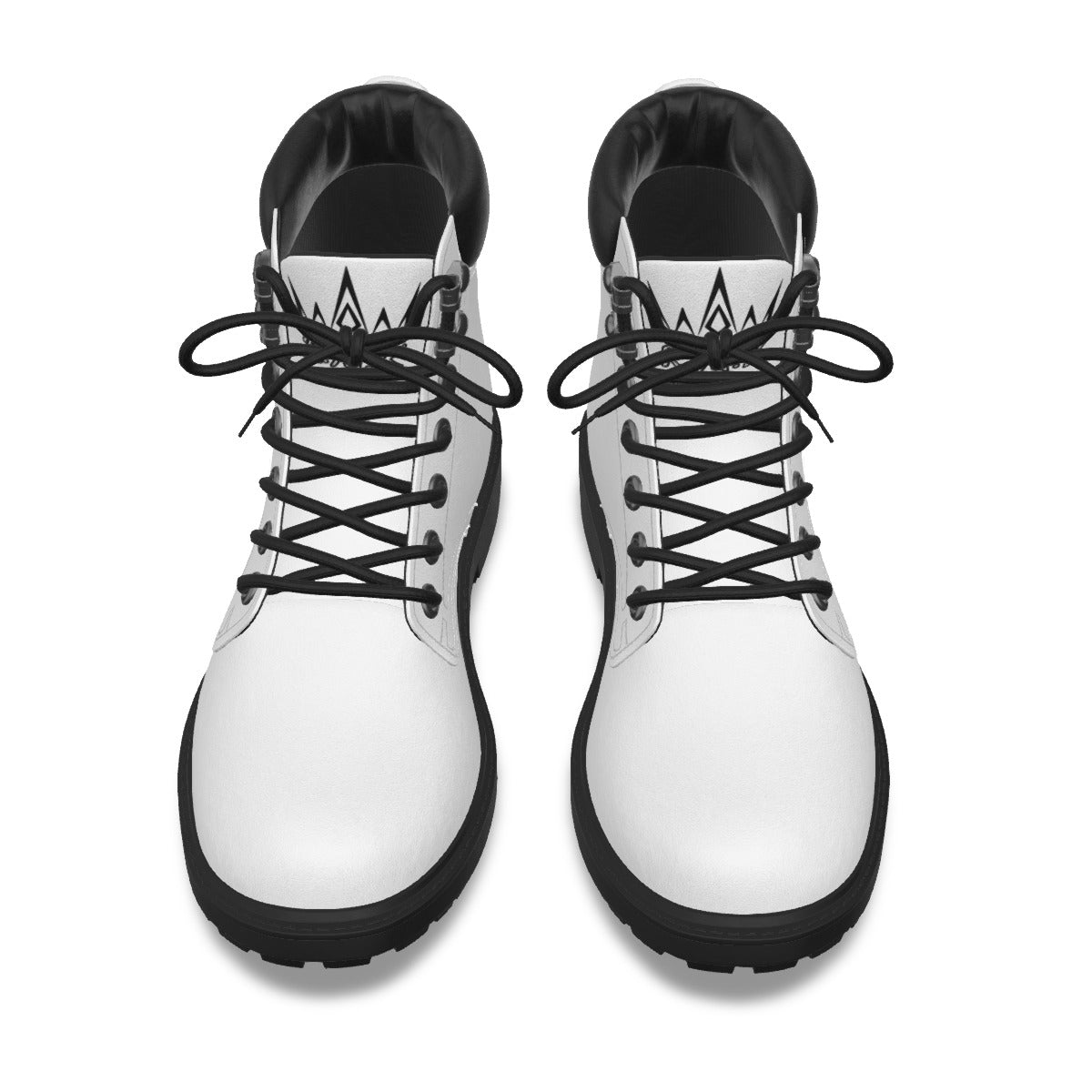 Krown Me King White and Black Men's Short Boots