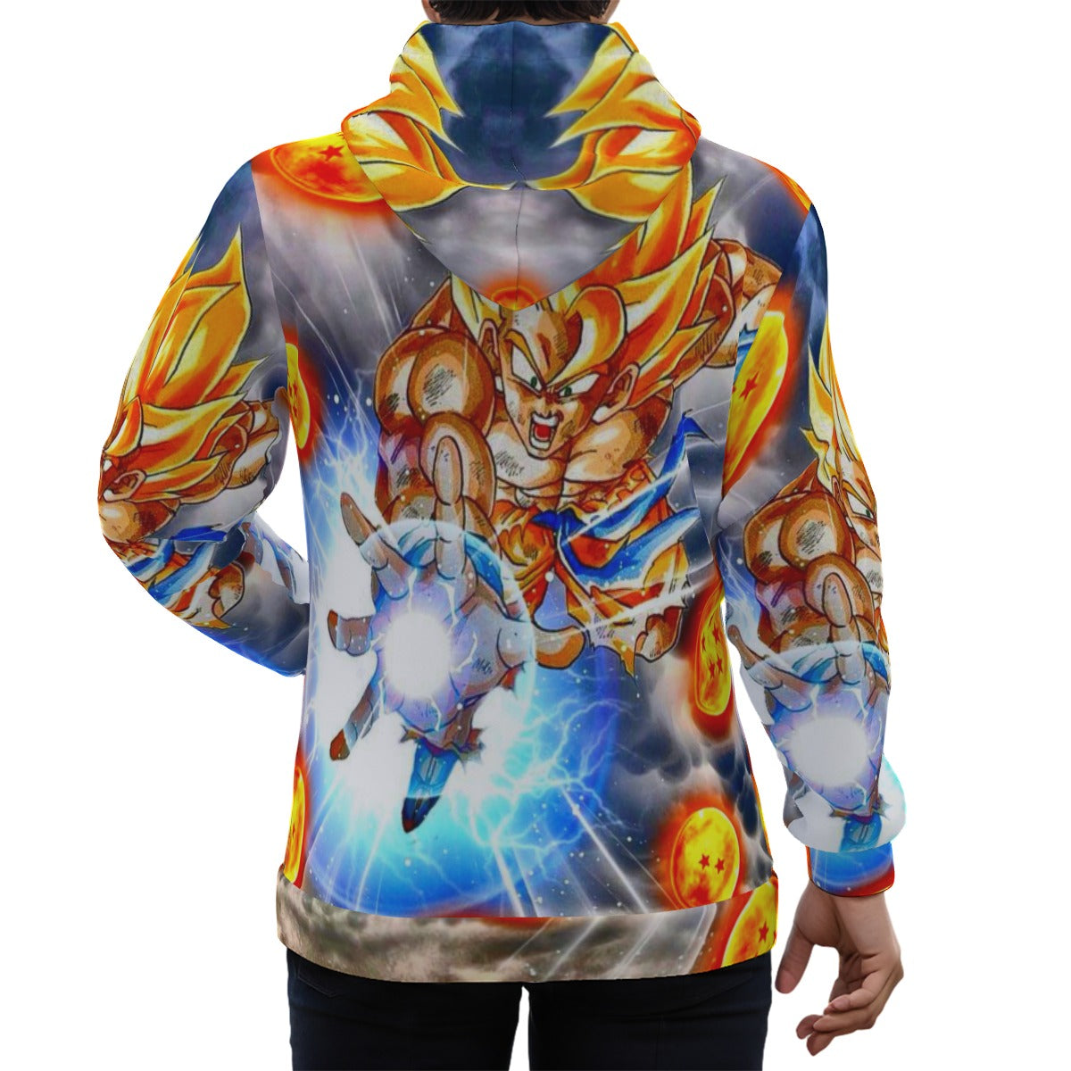 Goku With Dragon Balls Unisex Pullover Hoodie