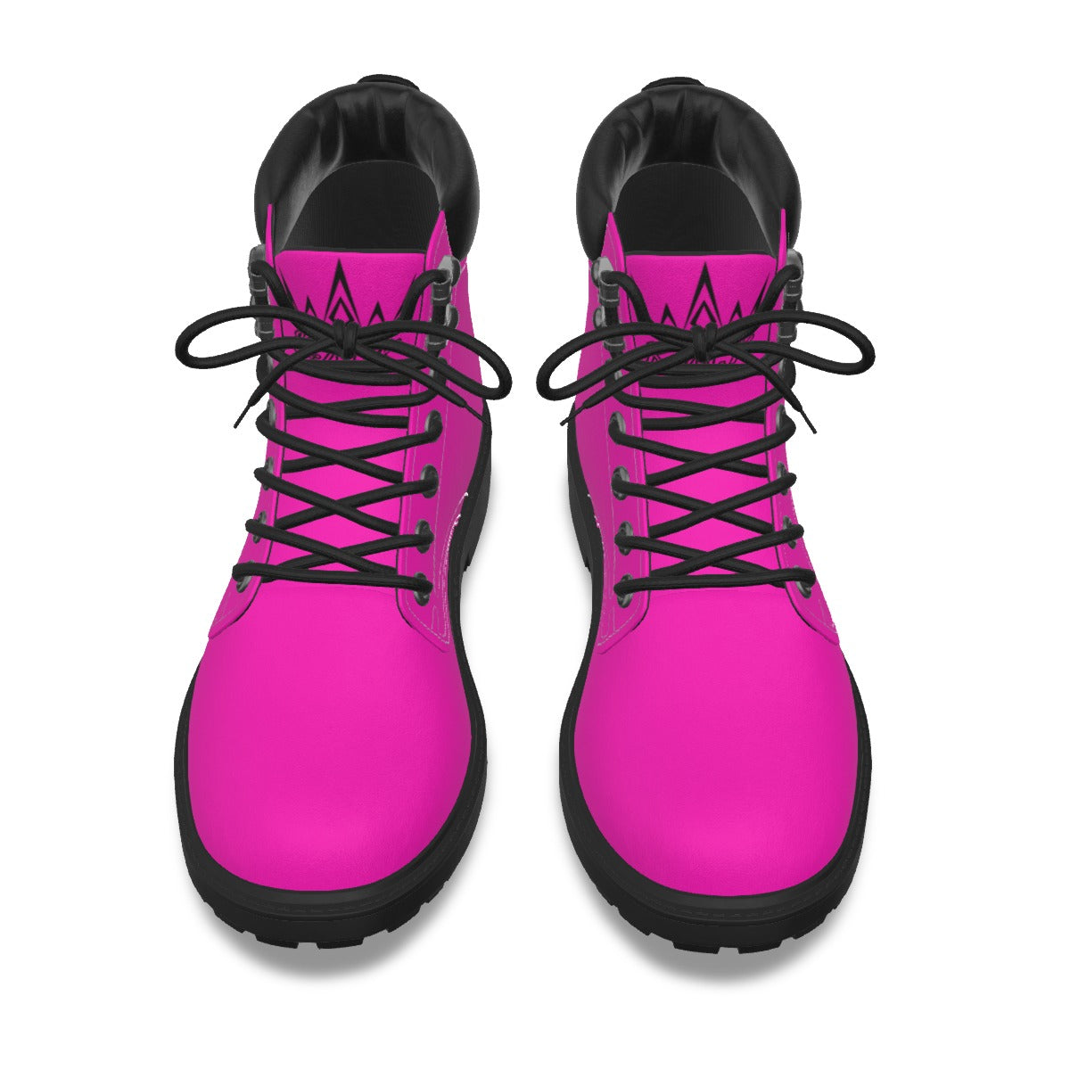 Krown Me King Pink and Black Women's Short Boots