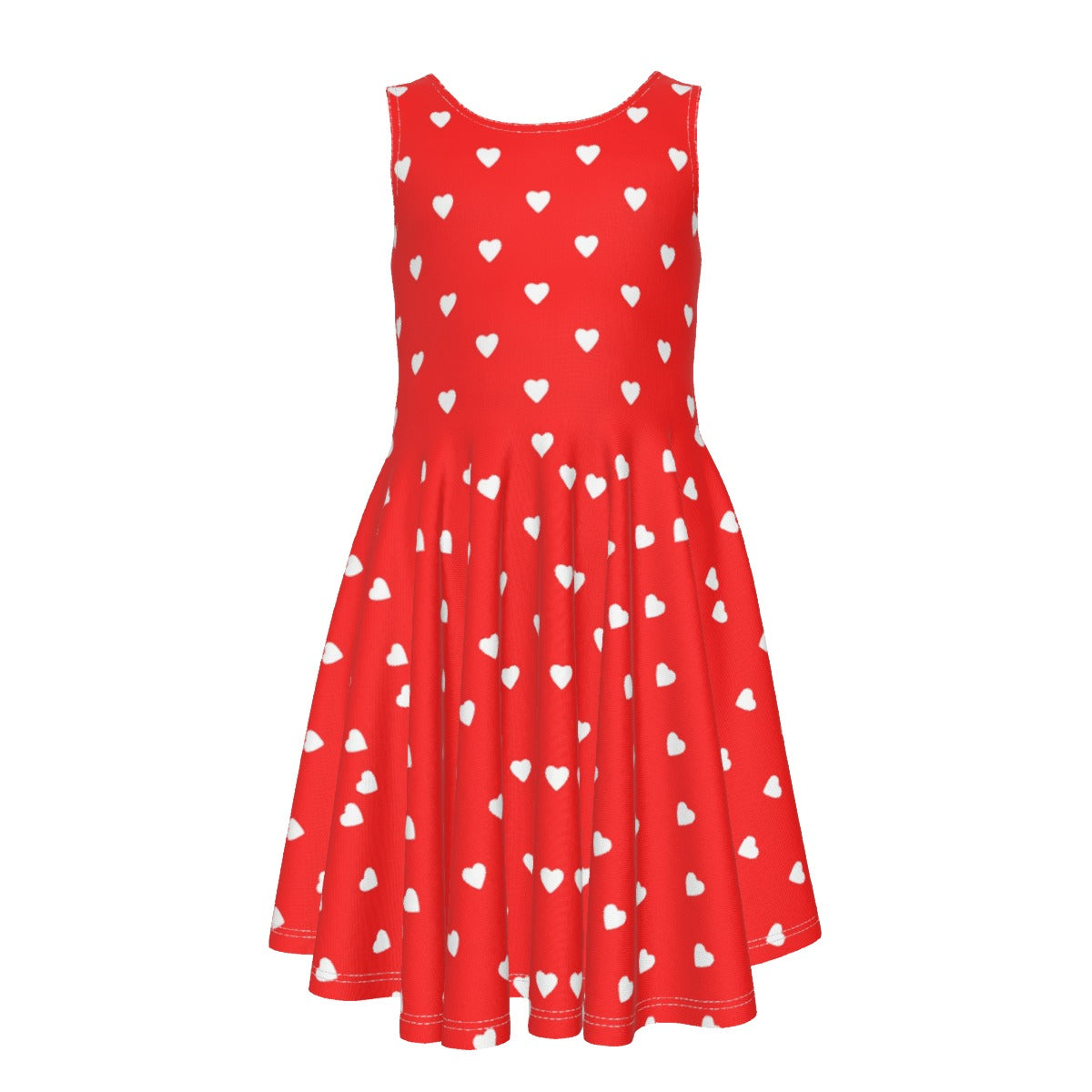 Her Heart Kid's Sleeveless Vest Dress