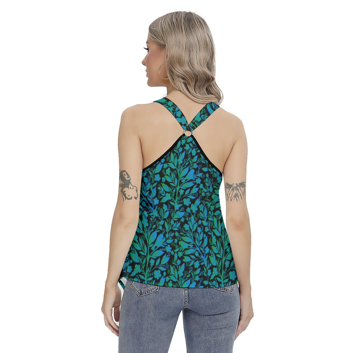 Cute Birds & Branches Women's Skinny Sport Tank Top