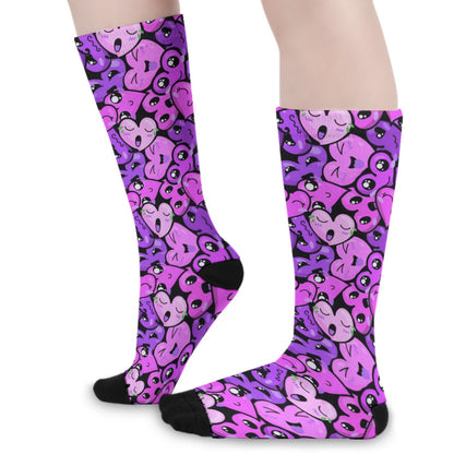 Heart Emoji Long Socks